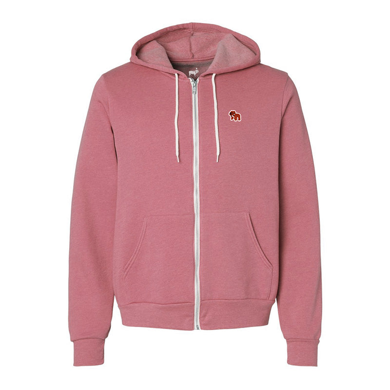 Mini Bulldog Patch Hoodie (Heather Mauve)