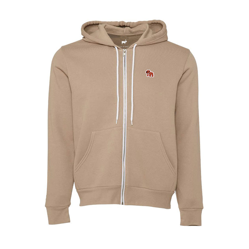 Mini Bulldog Patch Hoodie (Tan)