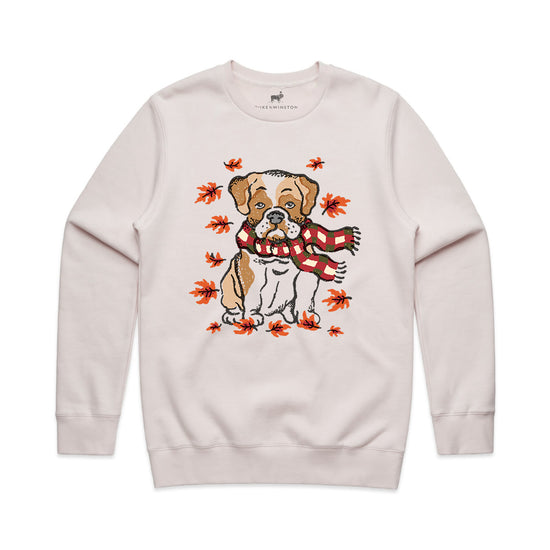 Fall Bulldog Sweatshirt (Heather Dust)