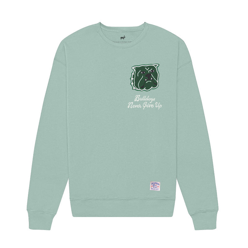 Bulldog Patch Sweatshirt (Dusty Blue)