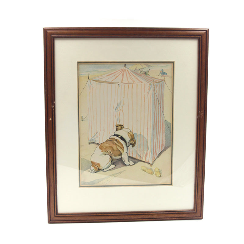 Framed George Vernon Stokes Bulldog Print 1 - SOLD