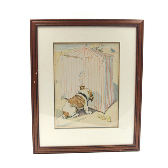 Framed George Vernon Stokes Bulldog Print 1 - SOLD