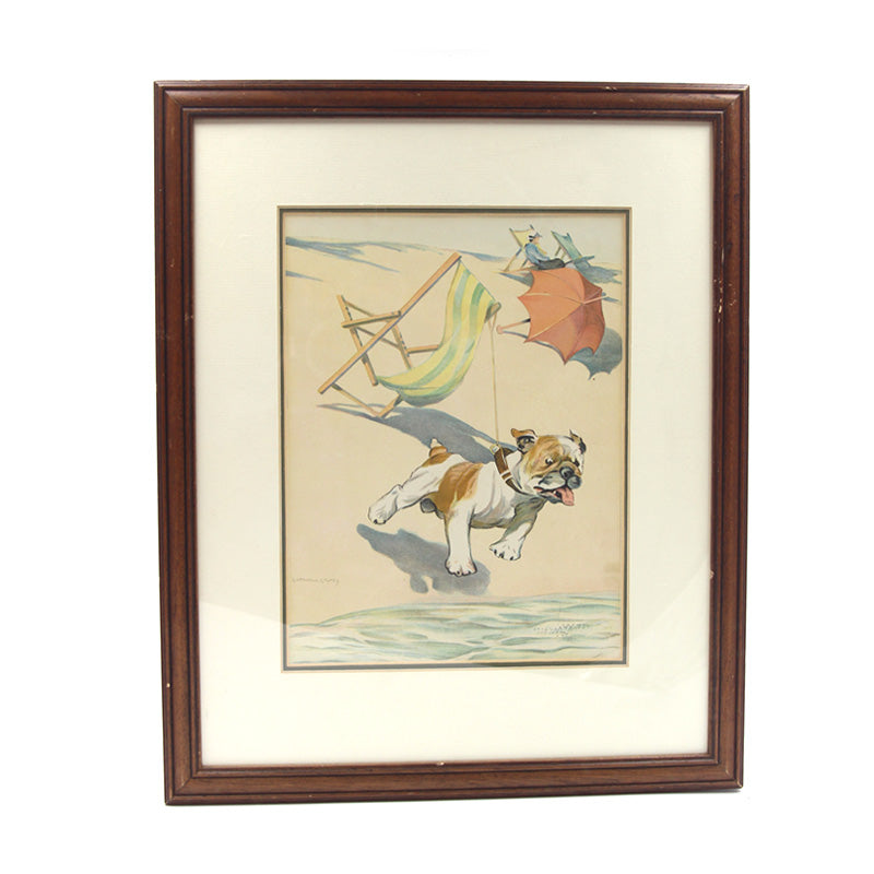 Framed George Vernon Stokes Bulldog Print 4 - SOLD