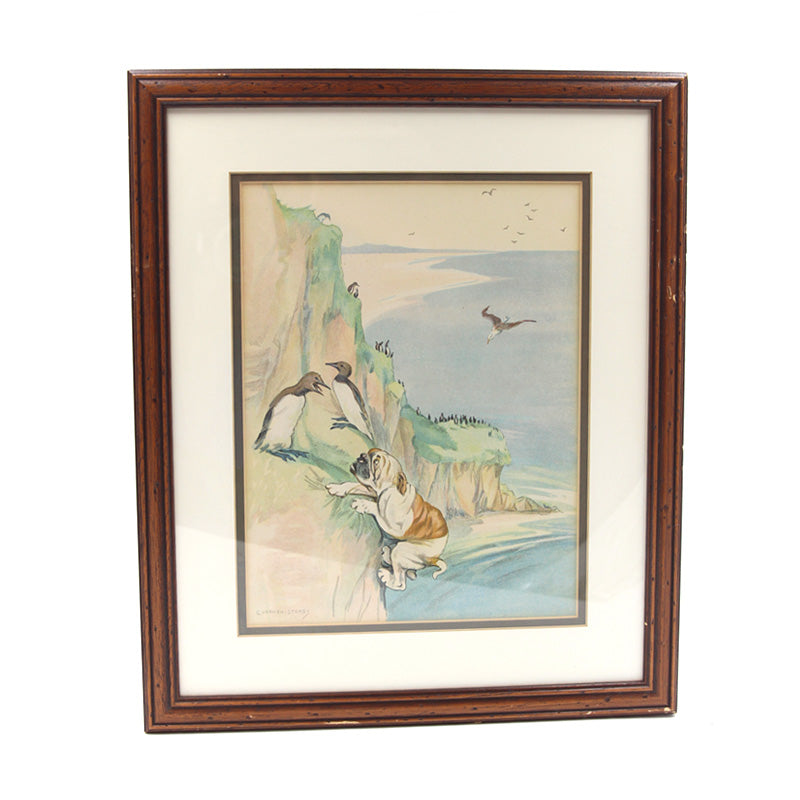 Framed George Vernon Stokes Bulldog Print 6 - SOLD