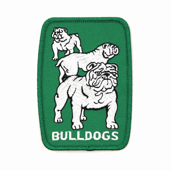 Embroidered Bulldog Stance Iron on Patch