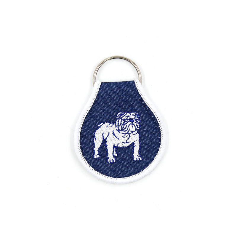 Go Bulldogs Patch Keychain (Navy)