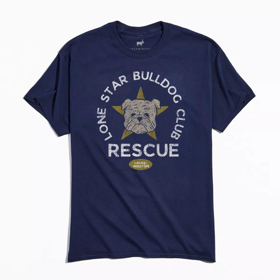 Lone Star Bulldog Rescue x D&W Tee (Navy) - SOLD OUT