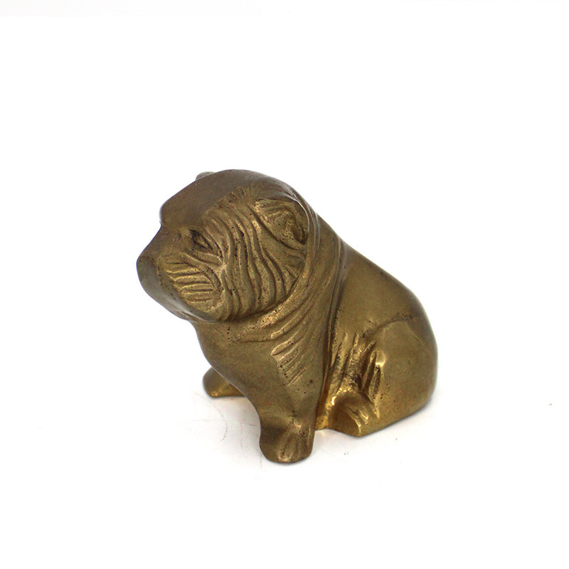 Vintage Brass Bulldog Paperweight - SOLD