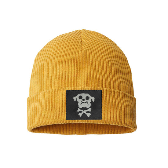 Bulldog & Bones Beanie (Mustard)