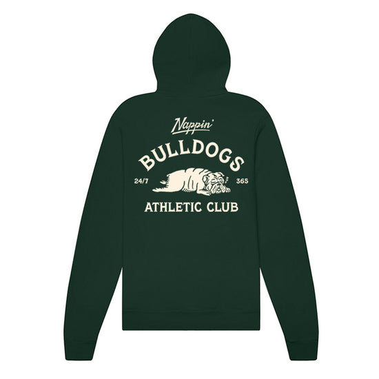 Nappin' Bulldogs Hoodie (Forest Green)