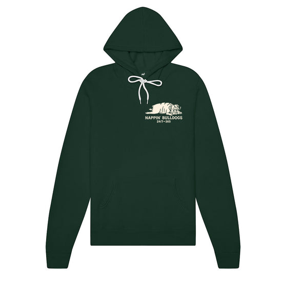 Nappin' Bulldogs Hoodie (Forest Green)