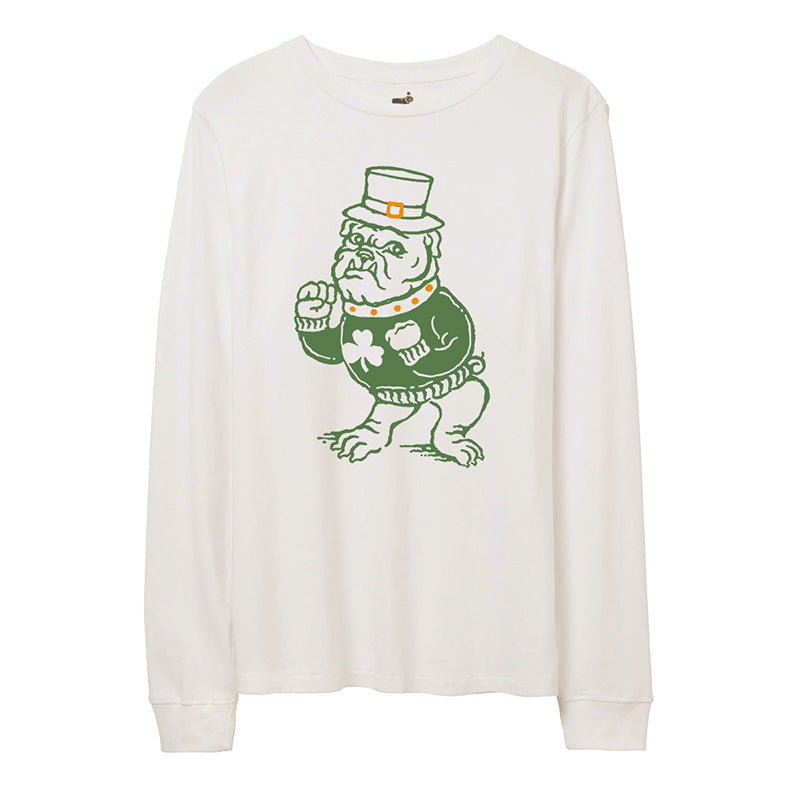 Fightin' Irish Bulldog Long Sleeve (Natural)