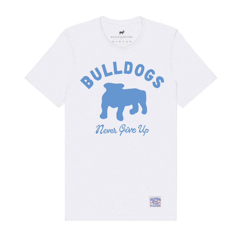 Bulldogs Never Give Up Tee (White)