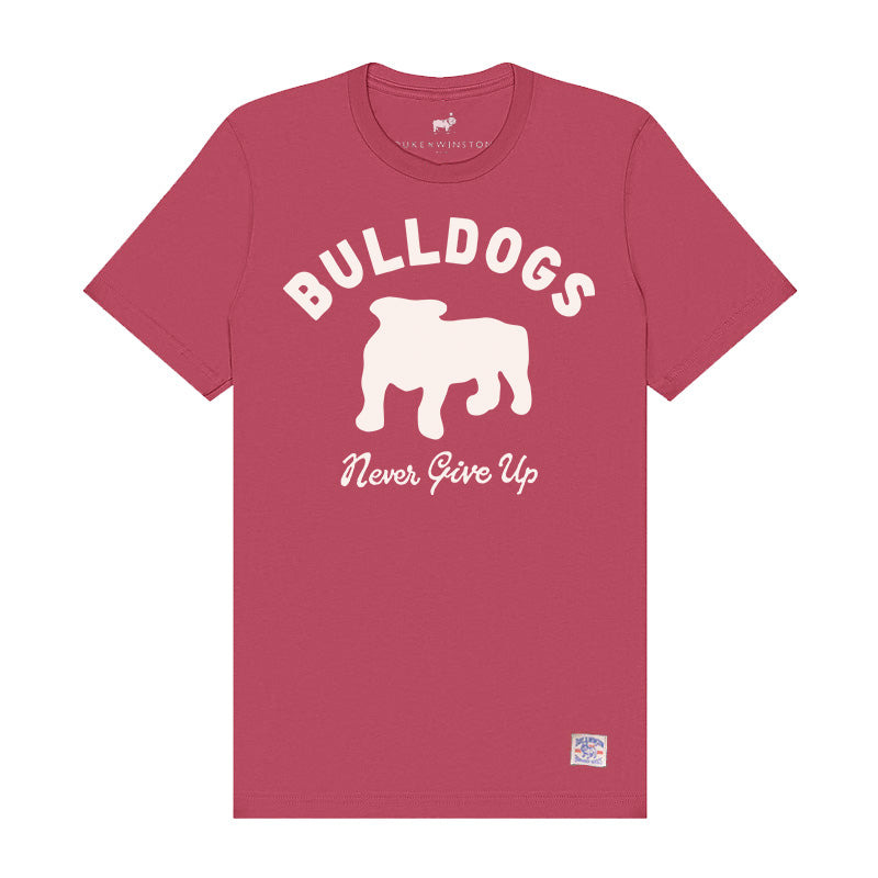 Bulldogs Never Give Up Tee (Vintage Red)
