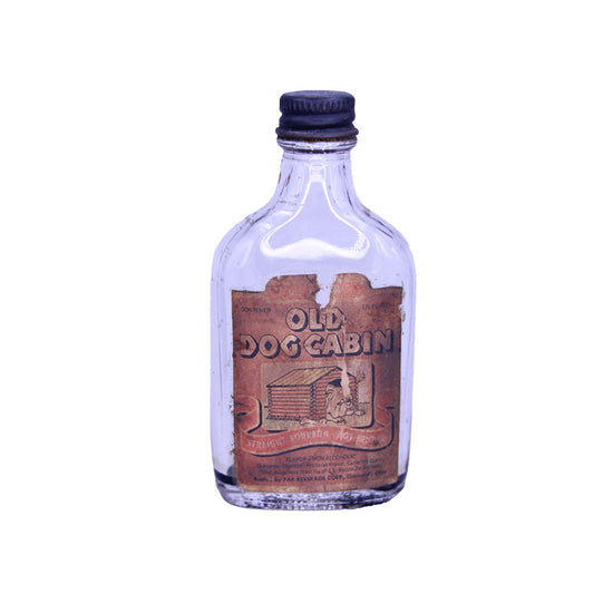 Vintage Old Dog Cabin Bourbon Bottle - SOLD