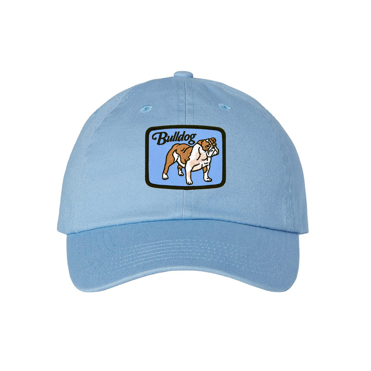 Bulldog Patch Hat (Light Blue)