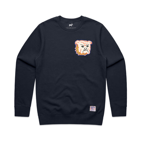 Bulldog Patch Sweatshirt (Navy)