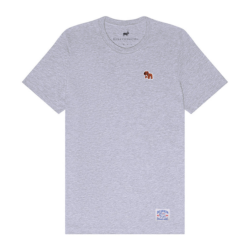 Mini Bulldog Patch Tee (Athletic Heather)