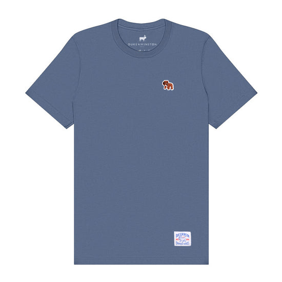Mini Bulldog Patch Tee (Steel Blue)