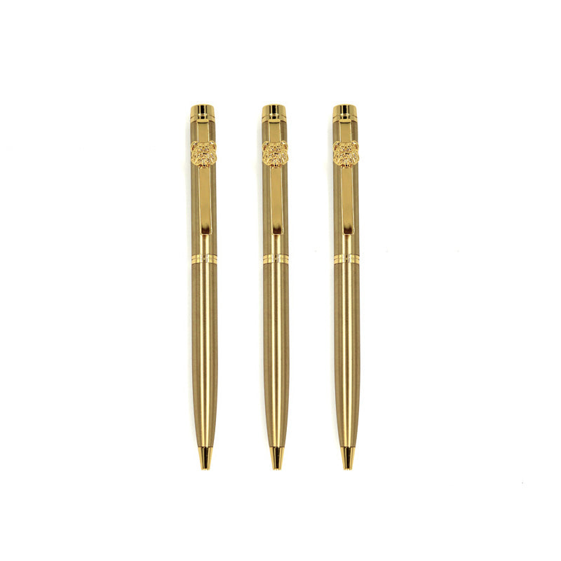 Bulldog Brass Ballpoint Pens (3 Set)