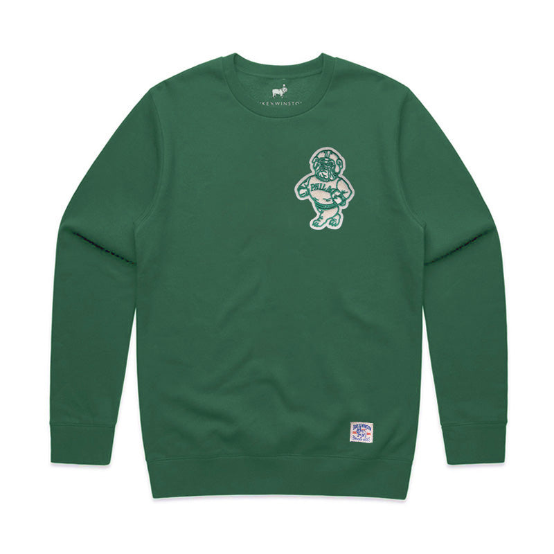 Phila Bulldogs Patch Sweatshirt (Kelly Green)