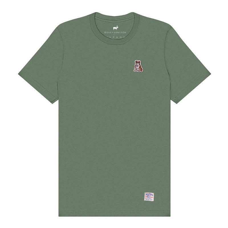 Bowtie Bulldog Patch Tee (Pine Green)
