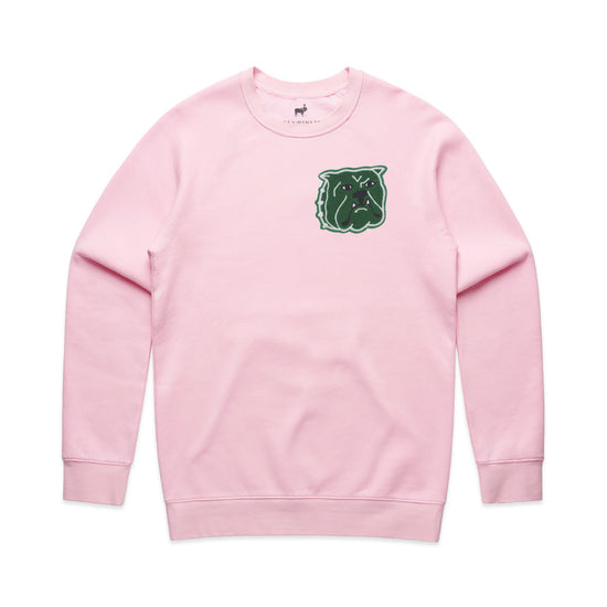 Bulldog Patch Sweatshirt (Pink)