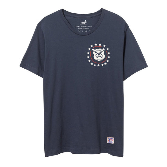 Red White & Bulldog Tee (Vintage Navy)