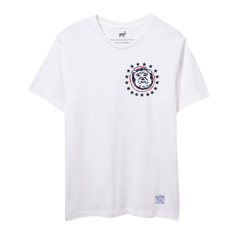 Red White & Bulldog Tee (White)