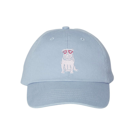 Relaxed Bulldog Hat (Baby Blue)