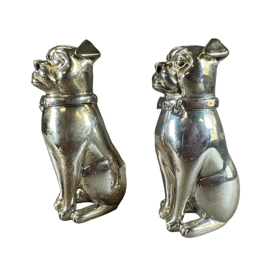 Rare Vintage Sliver Salt & Pepper Shakers 2