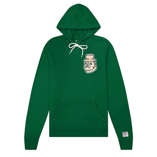 Fightin' Irish Patch Bulldog Hoodie (Kelly Green)