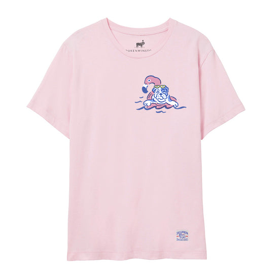 Summer Bulldog Tee (Light Pink)