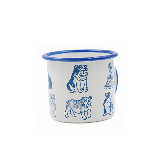 Bulldog Collage Enamel Mug