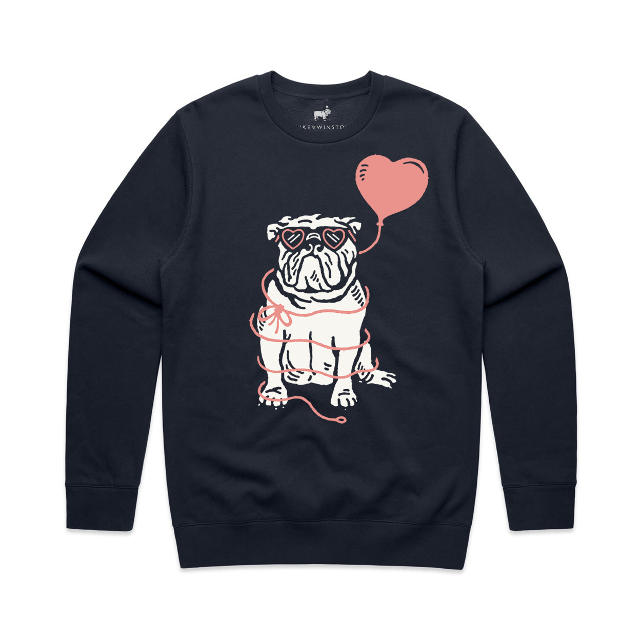 Bulldog Love Sweatshirt (Navy)