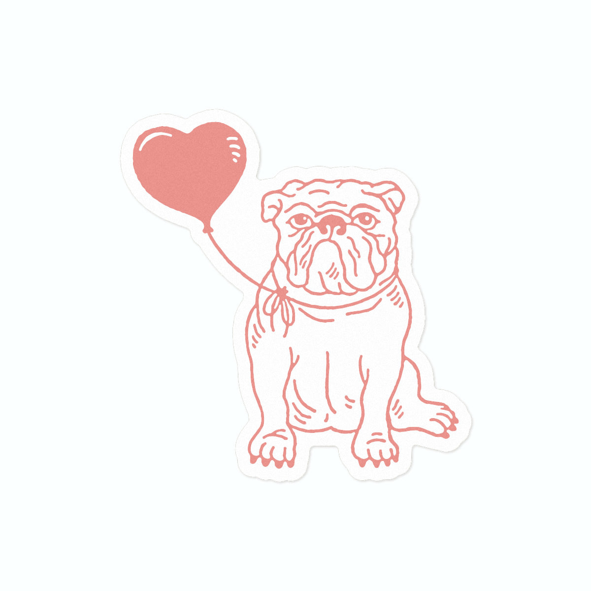 Bulldog Love Sticker