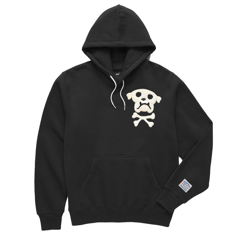 Bulldog & Bones Patch Hoodie (Vintage Black)