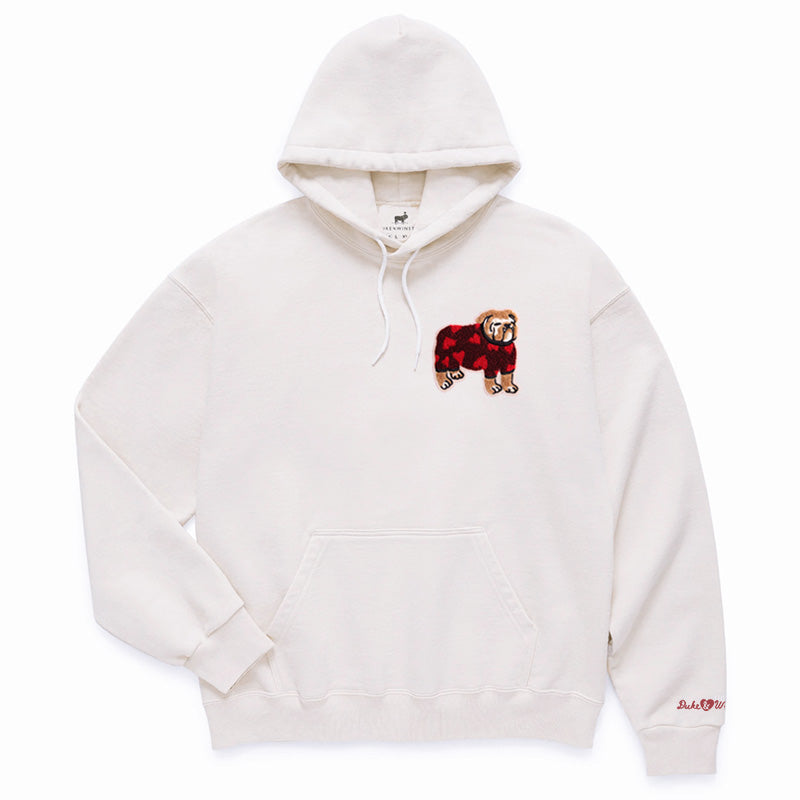 Bulldog Hearts Patch Hoodie (Natural)