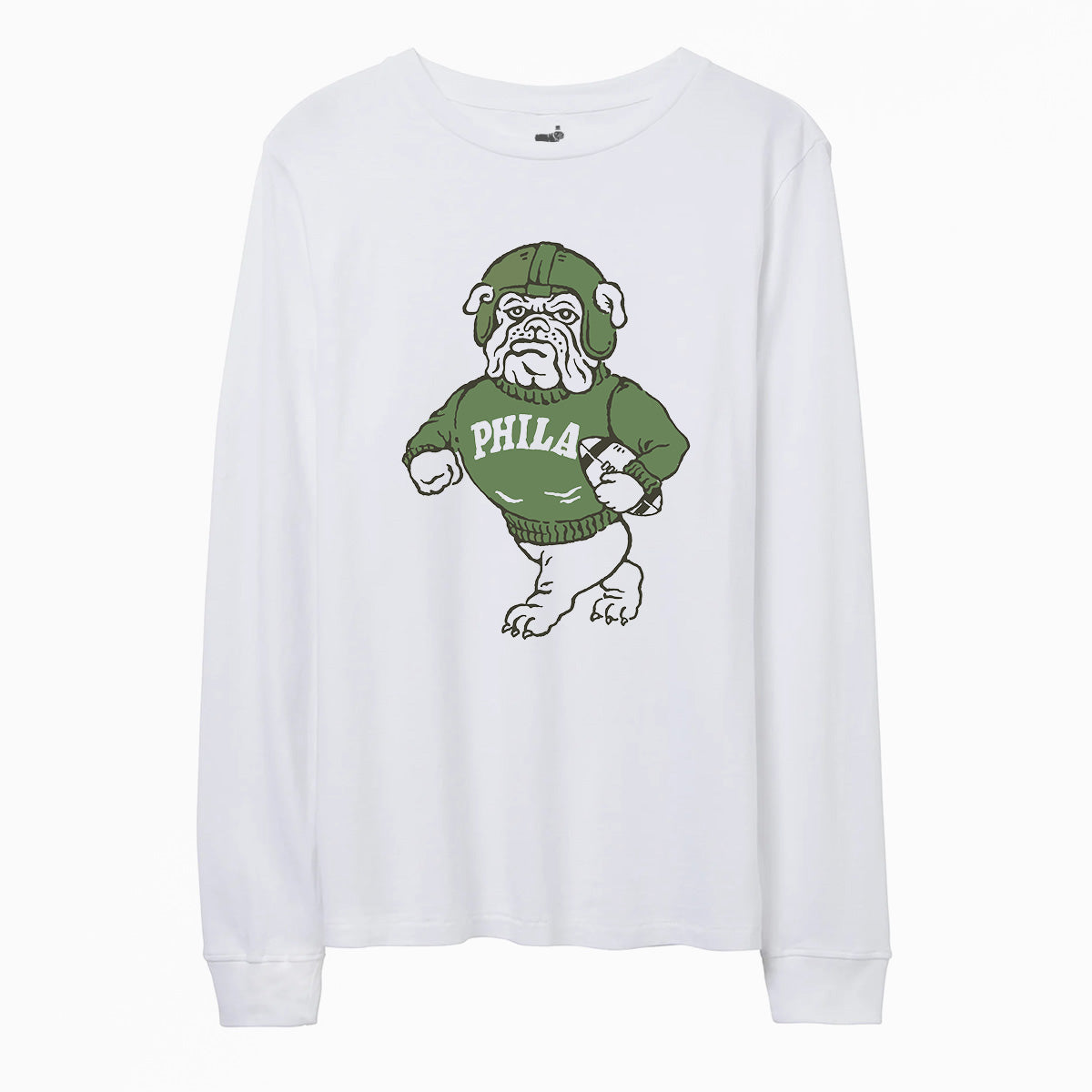 Load image into Gallery viewer, Phila Bulldogs Long Sleeve Tee (White)
