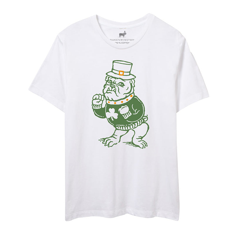 Fightin' Irish Bulldog Tee (White)