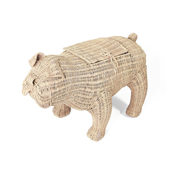 Sir Winston Wicker Bulldog (Natural)