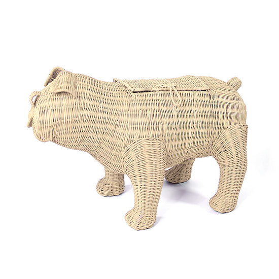 Sir Winston Wicker Bulldog (Natural)