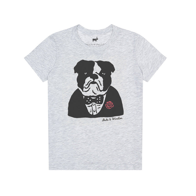 Youth Churchill Bulldog Tee (Ash)