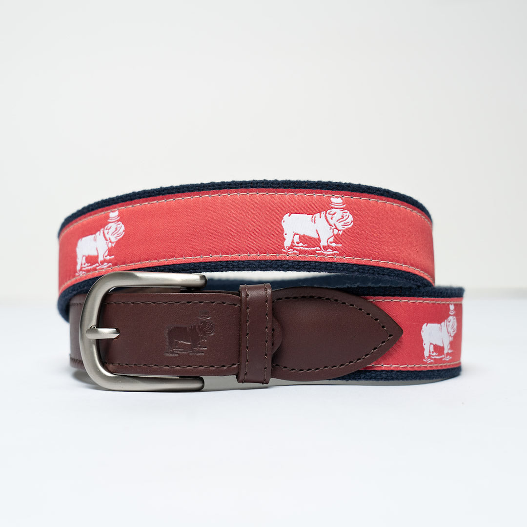 Signature Logo Ribbon Belt (Nantucket Red)