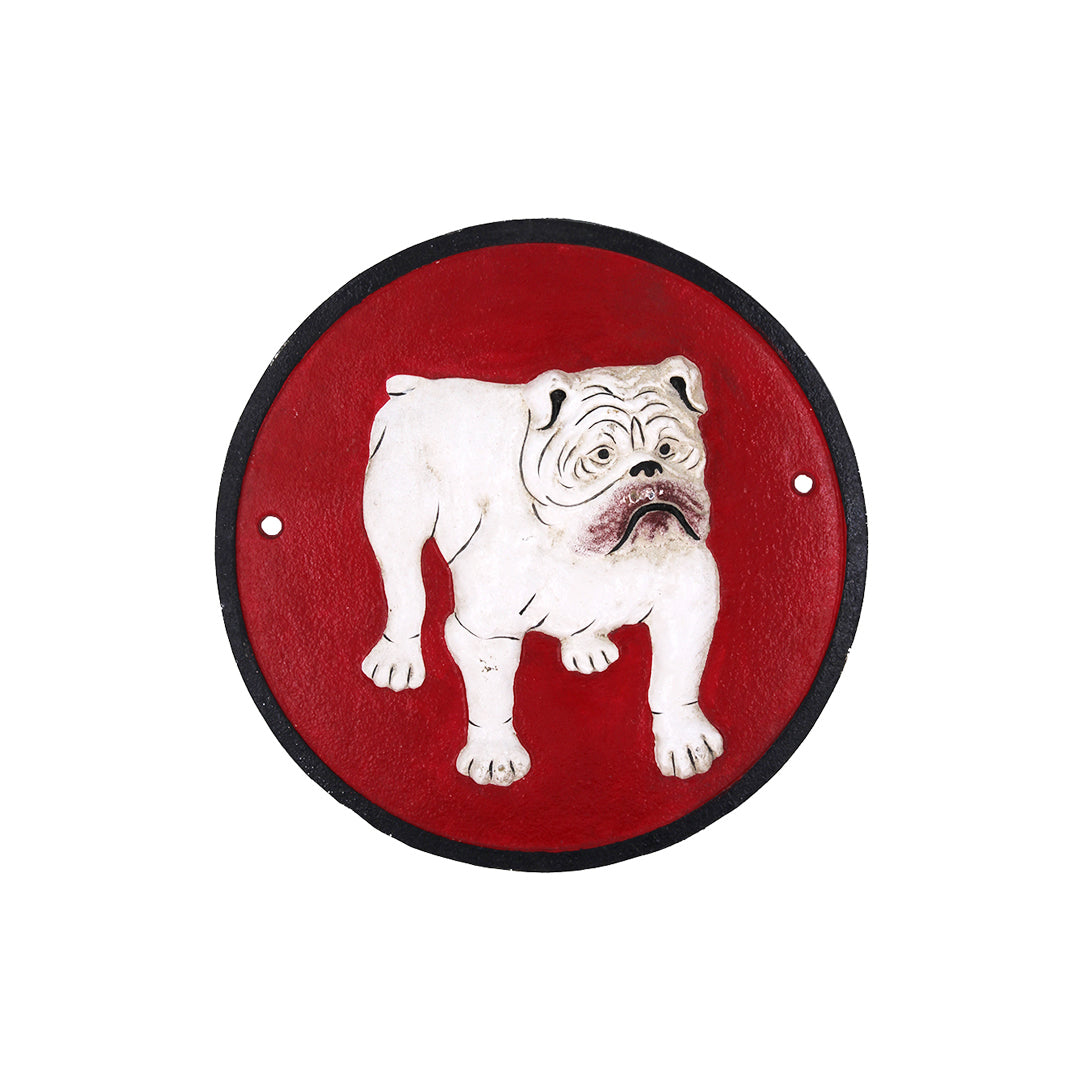Cast Iron Bulldog Plaque - SOLD