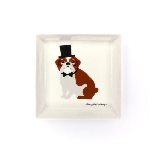 Load image into Gallery viewer, Bulldog Trinket Dish - SOLD
