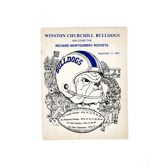 Load image into Gallery viewer, Winston Churchill High Bulldogs Program (1987) - SOLD
