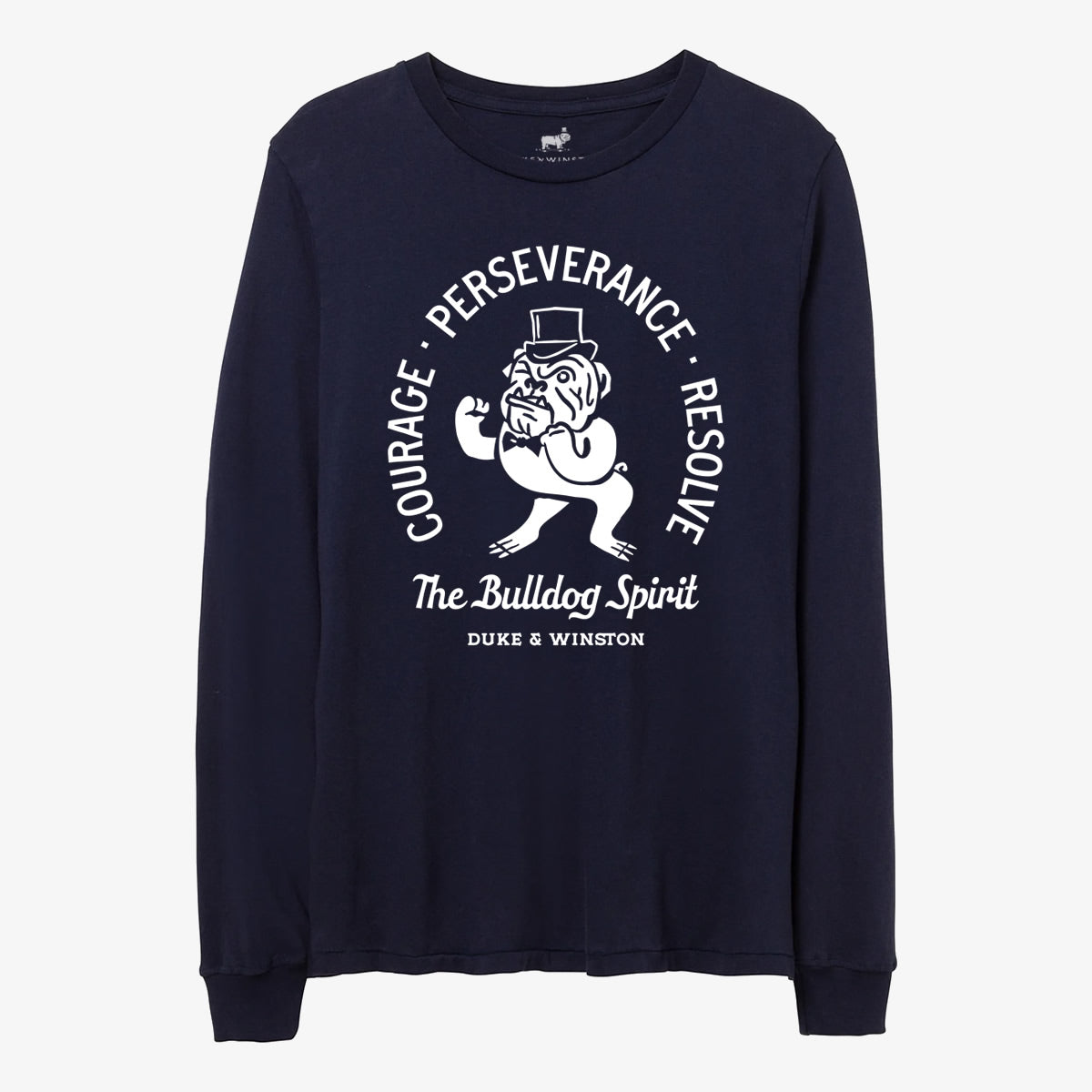 Load image into Gallery viewer, Courage Bulldog Long Sleeve (Navy)

